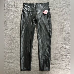 Spanx fuax leather leggings.